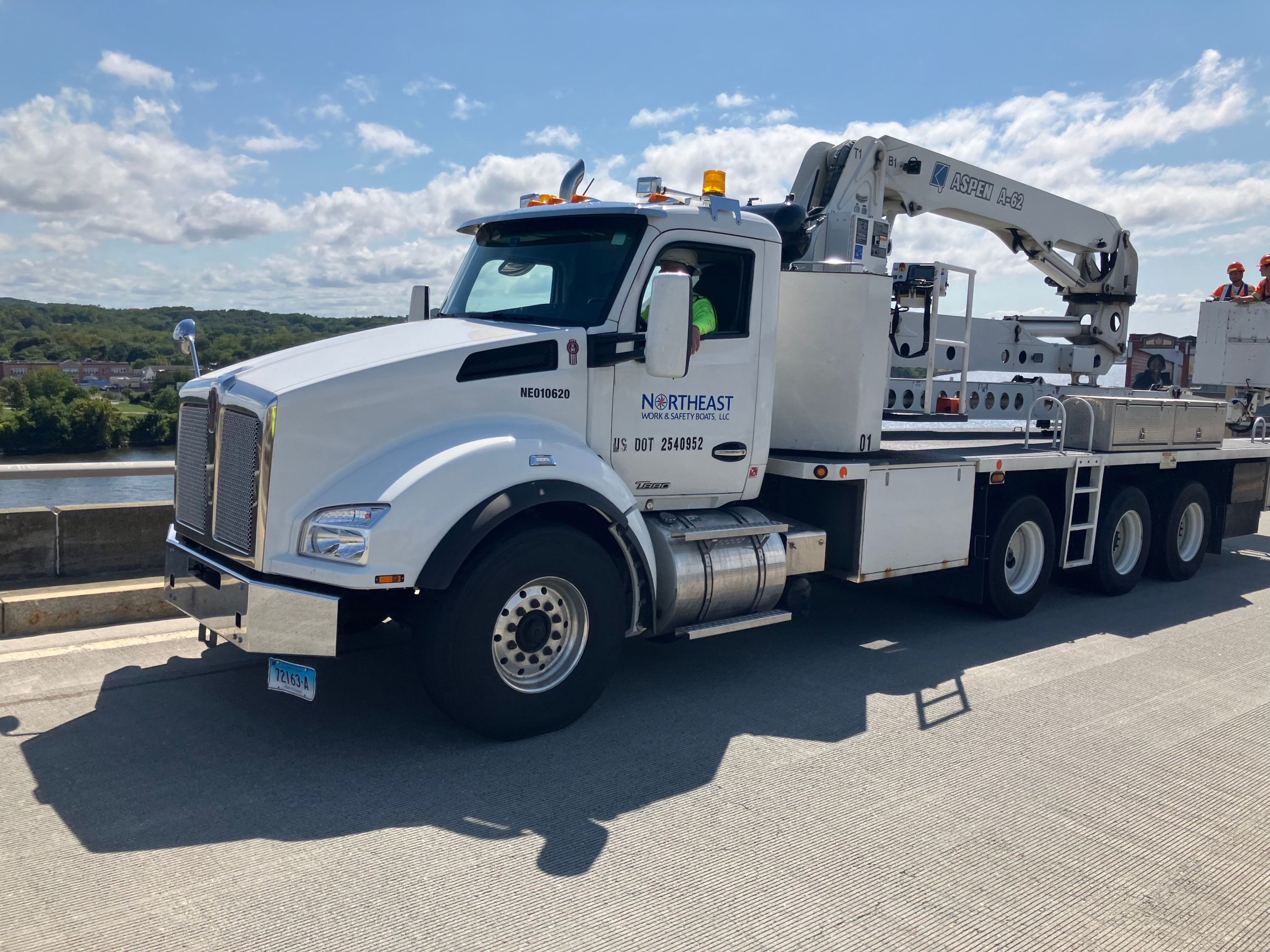 snooper truck at northeast work and safety boats
